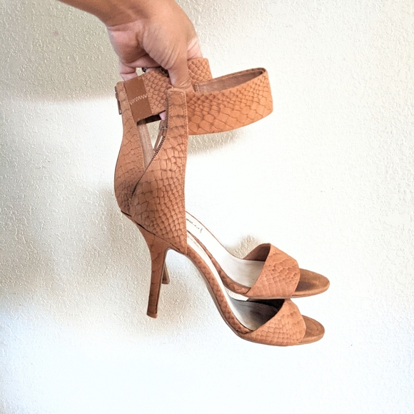 Jeffrey Campbell Shoes - Jeffrey Campbell Ibiza Croc Outer Ankle Zip Heels